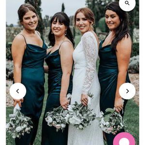 Teal bridesmaid dress